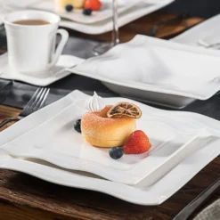 MALACASA, Serie Mario, 60 Tlg. Cremeweiß Porzellan Geschirrset Tafelservice Mit Je 12 Kaffeetassen, 12 Untertassen, 12 Dessertteller, 12 Suppenteller Und 12 Speiseteller 9 MALACASA, Serie Mario, 60 Tlg. Cremeweiß Porzellan Geschirrset Tafelservice Mit Je 12 Kaffeetassen, 12 Untertassen, 12 Dessertteller, 12 Suppenteller Und 12 Speiseteller -Küche Produkt Geschäft 4b77ceabf19590294fdb47834f0e9810