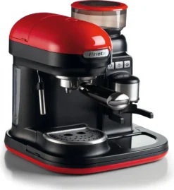 Ariete Siebträger-Espressomaschine Moderna Mit Kaffeemühle Und Aufschäumdüse, Rot/schwarz -Küche Produkt Geschäft 4d20dfd975d2ea9184f2fcc8e5beb3c5