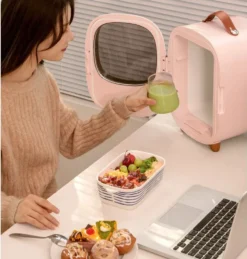 Baseus Mini Beauty Kühlschrank Für Kosmetik Reisekühlschrank Mit Heizung 8l 220V EU / 12V Weiß 31 Baseus Mini Beauty Kühlschrank Für Kosmetik Reisekühlschrank Mit Heizung 8l 220V EU / 12V Weiß -Küche Produkt Geschäft 4e1d3b869781a676d54b6bb89cbda03f