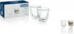 De'Longhi DeLonghi Cappuccino 2er Doppelwandiges Thermoglas 18 De'Longhi DeLonghi Cappuccino 2er Doppelwandiges Thermoglas -Küche Produkt Geschäft 53124b3cac0f7e89ee8b091e3ee6463b