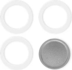Bialetti 800002 Gummidichtung Und Filter 2T, Aluminium, Weiß -Küche Produkt Geschäft 55be01e00b85fca80b51011fde741de6