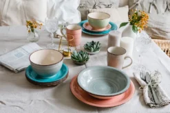 Mäser 931876 Tafelservice Lumaca Für 6 Personen, Steinzeug, Olivegrün (1 Set, 18-teilig) -Küche Produkt Geschäft 57a7fd3a039e81ce2c901c5403373e5a