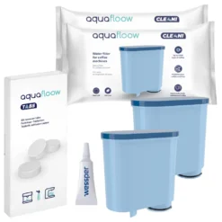 AquaFloow Set Für Philips/Saeco- 2x Wasserfilter, Gleitmittel 5g, Reinigungstabletten 10 X 2g