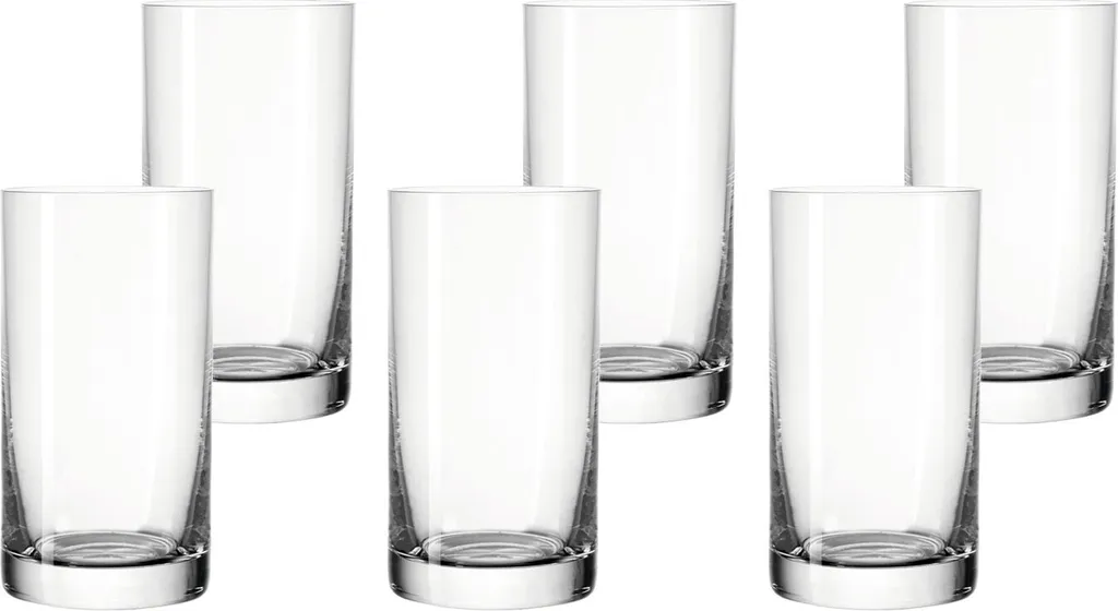 LEONARDO 039612 Easy+ Wasser Becher Medium, Glas, 240ml, H 12cm, Klar (6 Stück) 4 LEONARDO 039612 Easy+ Wasser Becher Medium, Glas, 240ml, H 12cm, Klar (6 Stück) – Bild 4