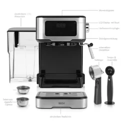 Espressomaschine Siebträgermaschine Siebträger Milchschaumdüse 15 Bar Touch BEEM 17 Espressomaschine Siebträgermaschine Siebträger Milchschaumdüse 15 Bar Touch BEEM -Küche Produkt Geschäft 5cddeedda21d62b221a0f9606ad6bb60
