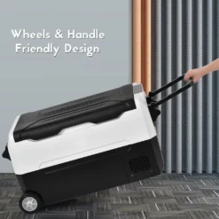 Merax Elektrisch Kühlbox Mit Kompressor 31.5L Schwarz, Mini Kühlschrank Tragbar Kühlleistung Bis -20° C, Gefrierbox 12/24 V Und 230 V Für Büro, Auto, Camping, Garten -Küche Produkt Geschäft 5e1488582d95c3a06711437288f685e6