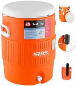IGLOO Getränkebehälter 'Seat Top 10 Gallon' 38L -Küche Produkt Geschäft 5fcee6321c6f160bbc8b840c108ec409