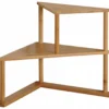 Kesper Küchen-Eck-Regal Mit 2 Etagen B52 X T39 X H29,5 Cm, AusBambus, Holz Küchenregal Für Gewürze, Standregal Für Küchenhelfer