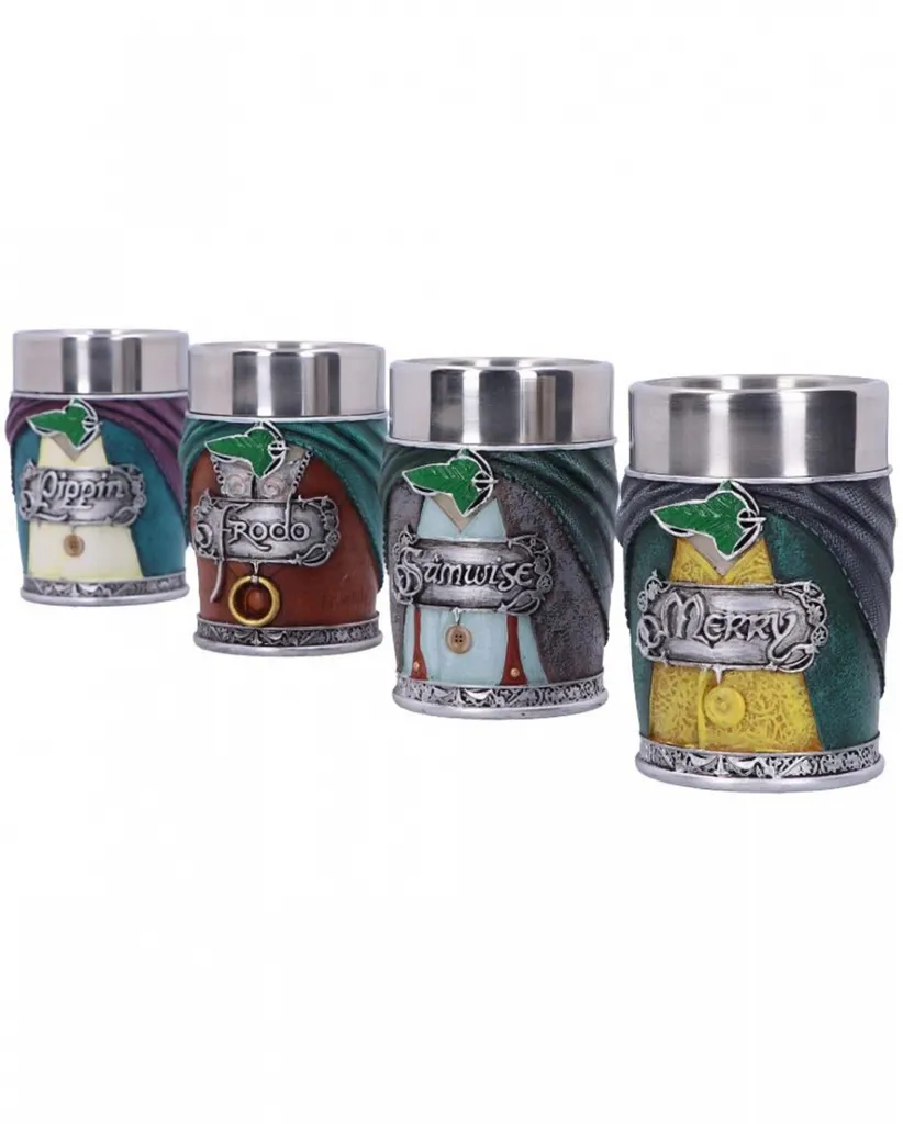 Der Herr Der Ringe Hobbit Shot Gläser Aus Kunststein 4 St. 2 Der Herr Der Ringe Hobbit Shot Gläser Aus Kunststein 4 St. – Bild 2