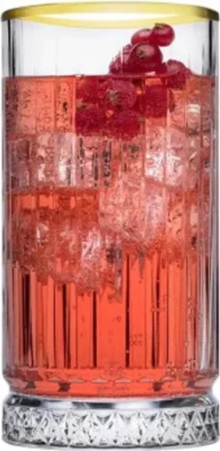 Pasabahce Elysia Golden Touch Long Drink Gläser 4-teiliges Set Mit Goldrand 280ml -Küche Produkt Geschäft 656f4ba36760478c22541e4523874007
