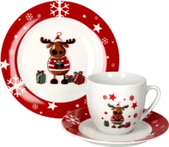 Kaffeeservice Elch 18tlg. Für 6 Personen Weiß Mit Weihnachtsdekor Lustiger Elch -Küche Produkt Geschäft 65719a1da2e34bfbcd270b91731353da