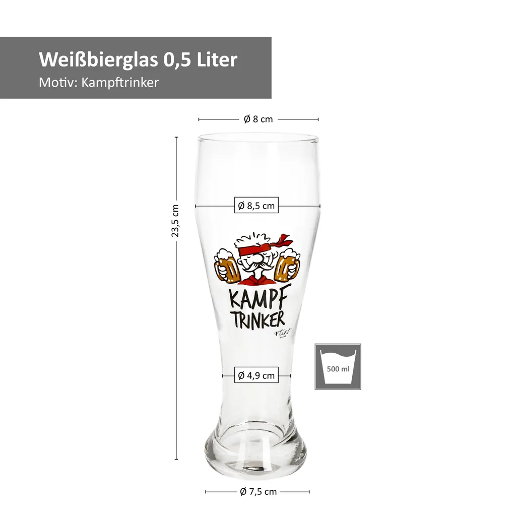 2x Weizenbiergläser Mutmacher Kampftrinker Weißbierglas 0,5L 5 2x Weizenbiergläser Mutmacher Kampftrinker Weißbierglas 0,5L – Bild 5