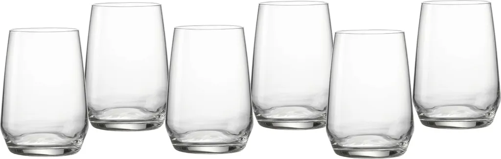 Ritzenhoff & Breker Wasserglas Flamenco 6er Set, Trinkbecher, Glas, Klar, 450 Ml, 814514 1 Ritzenhoff & Breker Wasserglas Flamenco 6er Set, Trinkbecher, Glas, Klar, 450 Ml, 814514