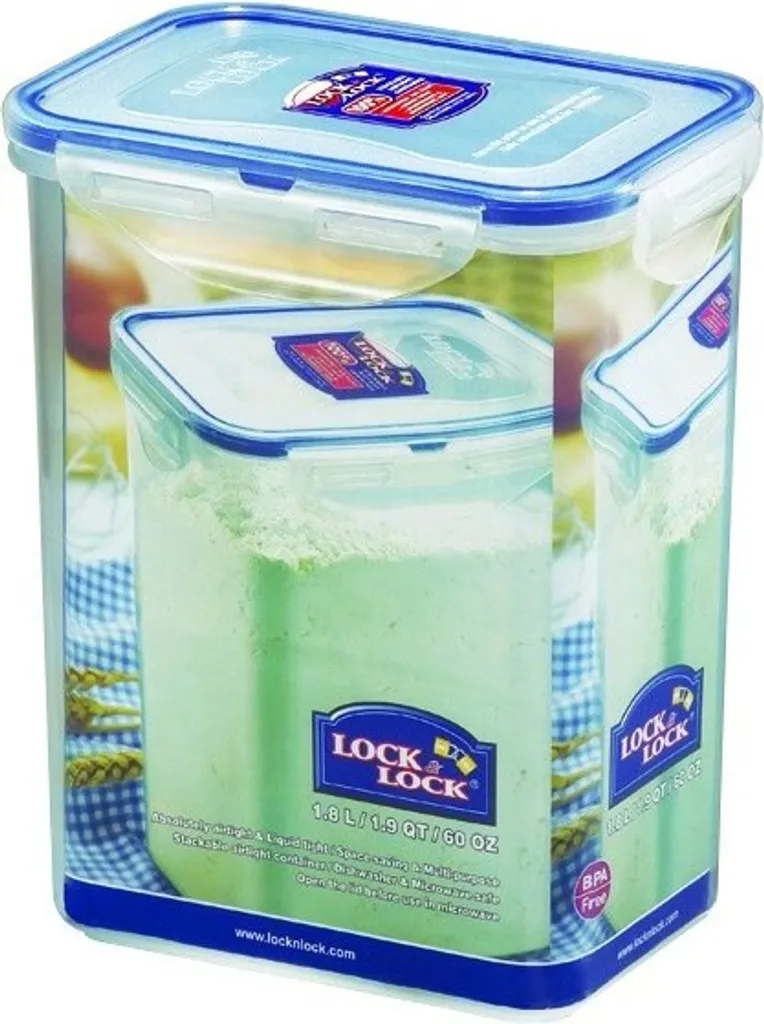 Lock & Lock Frischhaltebox Rechteckig 6er Set 1,8l 151x108x185mm HPL813 2 Lock & Lock Frischhaltebox Rechteckig 6er Set 1,8l 151x108x185mm HPL813 – Bild 2