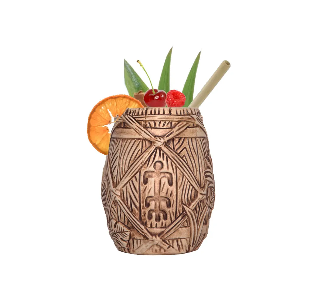 Plantation Rum Tiki Mug - Tiki Becher Tonbecher Für Rumtrinker Cocktailglas Tropisches Design 1 Plantation Rum Tiki Mug - Tiki Becher Tonbecher Für Rumtrinker Cocktailglas Tropisches Design