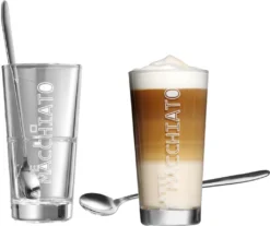 Flirt By R & B Latte-Macchiato-Glas "Lena" Spülmaschinenfest Mit Löffel 2 Stück -Küche Produkt Geschäft 6ecbaa2935166e666adcbb2dc461e1f7
