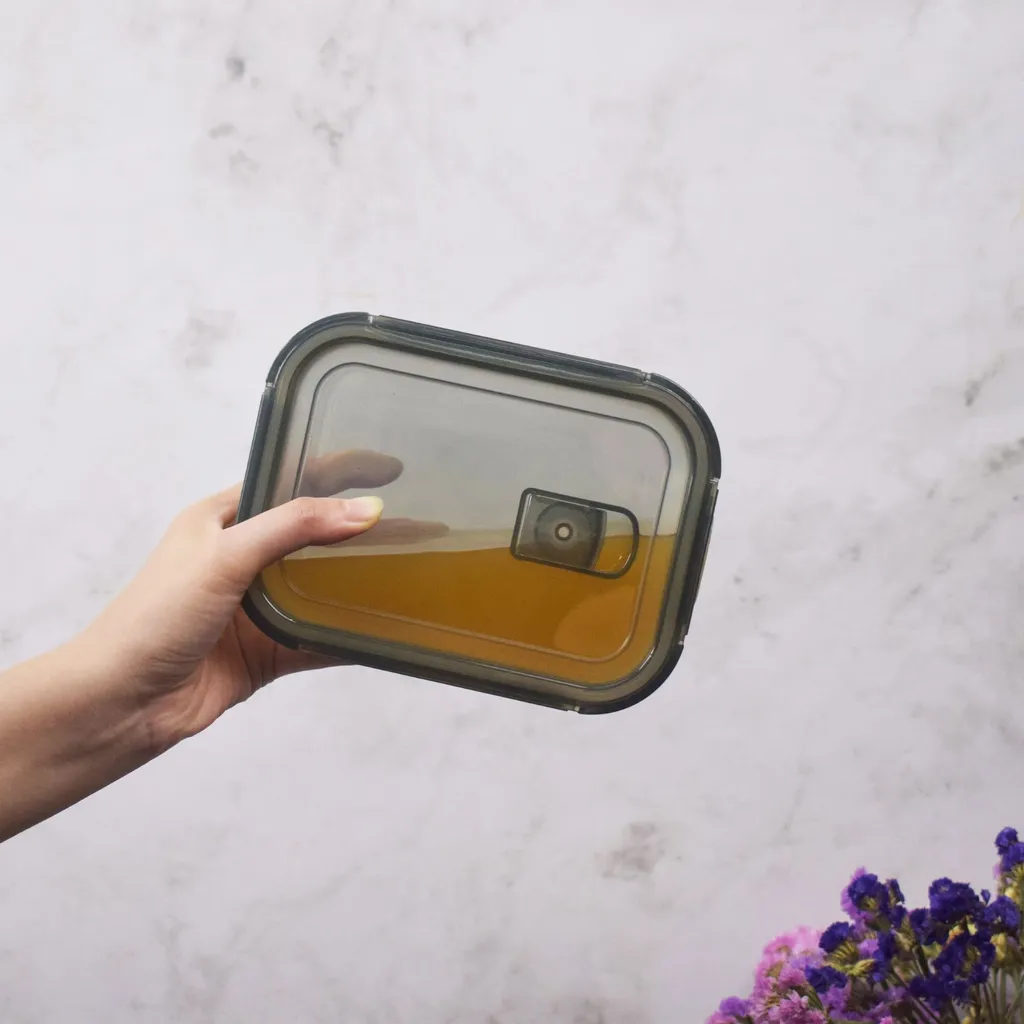 PIE LOCK Vorratsdosen 6 Teilig Eckig - Vorratsdosen Set Mikrowellengeeignete Essensbox Vorratsbehälter - Grau Glasdose Lunchbox Vorratsgläser Set 7 PIE LOCK Vorratsdosen 6 Teilig Eckig - Vorratsdosen Set Mikrowellengeeignete Essensbox Vorratsbehälter - Grau Glasdose Lunchbox Vorratsgläser Set – Bild 7