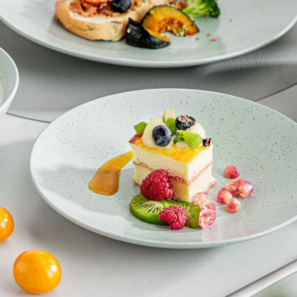 Tafelservice Steingut, Vancasso SABINE 32-teiliges Geschirrset, Modernes Kombiservice Für 8 Personen, Sesam Design 5 Tafelservice Steingut, Vancasso SABINE 32-teiliges Geschirrset, Modernes Kombiservice Für 8 Personen, Sesam Design – Bild 5