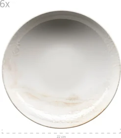 Mäser 931949 Tafelservice Ossia Für 6 Personen, Steinzeug, Weiß/beige (1 Set, 18-teilig) -Küche Produkt Geschäft 72cd6a89f2d150631bd6e5f911227553