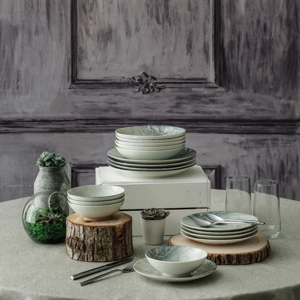 Hermia Concept, Erika,(24 Stücke), Abendessen , Mehrfarbig, 100% Porzellan 5 Hermia Concept, Erika,(24 Stücke), Abendessen , Mehrfarbig, 100% Porzellan – Bild 5