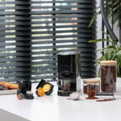 Princess 4-in-1 Multi-Kapsel-Kaffeemaschine 1450W 0,8L Schwarz Silbern -Küche Produkt Geschäft 755ba051e7ac6375b9fd044be6af8f00