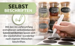 PORADA 12 Stapelbare Gewürzgläser Set 150ml Glasbehälter Mit Deckel Aufbewahrung Küche Gewürzdosen Vorratsdosen Glas Mit Deckel Aufbewahrungsgläser Küchenorganisation Aufbewahrung… 19 PORADA 12 Stapelbare Gewürzgläser Set 150ml Glasbehälter Mit Deckel Aufbewahrung Küche Gewürzdosen Vorratsdosen Glas Mit Deckel Aufbewahrungsgläser Küchenorganisation Aufbewahrung… -Küche Produkt Geschäft 7842511bf94883786130b5a0c21f71b3