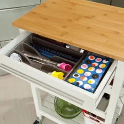 SoBuy Servierwagen, Küchenwagen, Küchenregal, B58xT40xH90cm FKW16-WN -Küche Produkt Geschäft 78d3f8fb5029091c41ab61c99fb4969c