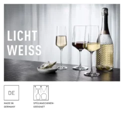LICHTWEISS JULIE WEIßWEINGLAS-SET #1 VON NADINE NIGGEMEIER -Küche Produkt Geschäft 79b525ab5d36f51636d21554b7cff364