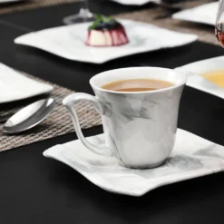 MALACASA, AMPARO 30 Tlg. Marmor Porzellan Geschirrset Kombiservice Tafelservice Mit Kaffeetassen, Unterteller, Dessertteller, Suppenteller, Speiseteller Für 6 Personen 12 MALACASA, AMPARO 30 Tlg. Marmor Porzellan Geschirrset Kombiservice Tafelservice Mit Kaffeetassen, Unterteller, Dessertteller, Suppenteller, Speiseteller Für 6 Personen -Küche Produkt Geschäft 7d4624080240872602d5a8add8a7164d