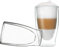 Duos 2x 310ml Doppelwand Latte Macchiato Thermogläser - Set Mit Schwebe-Effekt, Auch Für Tee, Eistee, Säfte, Wasser, Cola, Cocktails Geeignet, DUOS By Feelino -Küche Produkt Geschäft 7d60851fa0e0e8676ea14d61a431f310