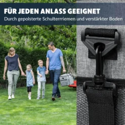 Obics - Kühltasche Gross Faltbar 30l Kuehlbox Isoliertasche Grau Für Essen In Tupperware Für Auto Mit Fächer Lunchtasche Camping Zubehör Für Picknick Essenstasche Isoliert Und Wasserdicht Für Arbeit -Küche Produkt Geschäft 7e371fbce515655565288f4fff503f63