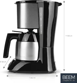 BEEM Filter Kaffeemaschine Thermo Permanentfilter 900W Filterkaffee Edelstahl -Küche Produkt Geschäft 7f9c278eaf1a83a00bf18df86a740171