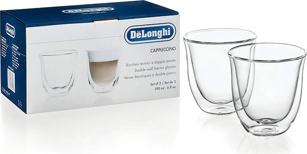 De'Longhi DeLonghi Cappuccino 2er Doppelwandiges Thermoglas 3 De'Longhi DeLonghi Cappuccino 2er Doppelwandiges Thermoglas – Bild 3