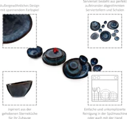 Sänger SÄNGER | Tafelservice Tokio Aus Steingut, 23-teiliges Geschirrset Für 4 Personen, Einzigartiges Design 13 Sänger SÄNGER | Tafelservice Tokio Aus Steingut, 23-teiliges Geschirrset Für 4 Personen, Einzigartiges Design -Küche Produkt Geschäft 812d723639bdf3cd1a95058800dd0efa