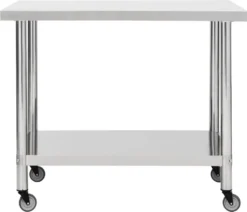 VidaXL Küchen-Arbeitstisch Mit Rollen 100x60x85 Cm Edelstahl 10 VidaXL Küchen-Arbeitstisch Mit Rollen 100x60x85 Cm Edelstahl -Küche Produkt Geschäft 81bcd5f3796fb9824554d1792ba8d9ae