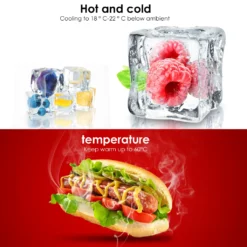 EINFEBEN Kuehlbox Tragbare 32 Liter, Thermo-Elektrische Kuehlbox, Wärmen Und Kühlen Mini-Kuehlschrank 12 Volt Und 230 Volt, ECO-Modus, Mit Tragegriff, Für Auto, Innenraum, Camping Kühlboxen -Küche Produkt Geschäft 84eacabb1c98e8f7970e0b8c0fa9b040