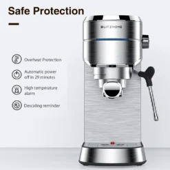 BlitzHome Espresso Maschine Kaffeemaschine Cappuccinomaschine Milchaufschäumer Espressomaschinen -Küche Produkt Geschäft 851c421febdc355e563549165c7c7450