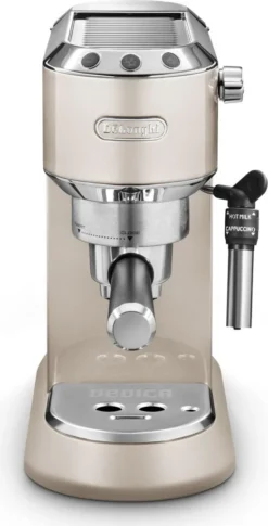 De'Longhi Delonghi Kaffeemaschine Dedica Metallics EC785.BG Pumpendruck 15 Bar, Eingebauter Milchaufschäumer, Manuell, 1300 W, Beige 14 De'Longhi Delonghi Kaffeemaschine Dedica Metallics EC785.BG Pumpendruck 15 Bar, Eingebauter Milchaufschäumer, Manuell, 1300 W, Beige -Küche Produkt Geschäft 85edf933c21286dcf09e4eede546f19c