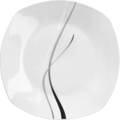 Van Well Frühstücksservice Silver Night, 12tlg 6 Personen, 6 Kaffeebecher + 6 Teller, Linien-Dekor -Küche Produkt Geschäft 881248a4f152ad0cd7c69b9c6939bbeb