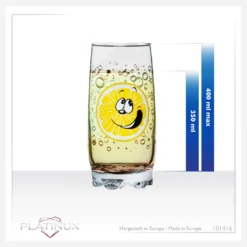 Trinkgläser Mit Lustigen Fruchtgesichtern 350ml (max. 400ml) Set 6 Teilig Aus Glas Bunt -Küche Produkt Geschäft 885d6fe7f302956b8f3e8ef94fa8aa85