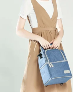 Muttermilch-Kühltasche Mit Kühlakkus, Doppellagig, Passend Für 3 Flaschen, Bis Zu 255 Ml, Für Stillen, Muttermilch, Pumpbeutel, Rucksack ,Denim Blue -Küche Produkt Geschäft 89c1b5ce0941be3390d1bba4f63cf885