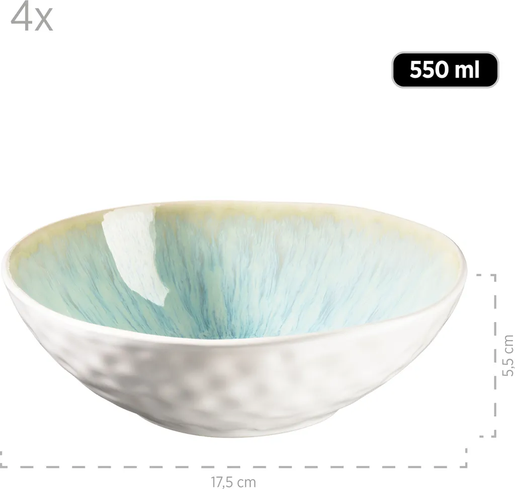 Mäser 931975 Kombiservice Frozen Für 4 Personen, Steinzeug, Grün (1 Set, 16-teilig) 5 Mäser 931975 Kombiservice Frozen Für 4 Personen, Steinzeug, Grün (1 Set, 16-teilig) – Bild 5