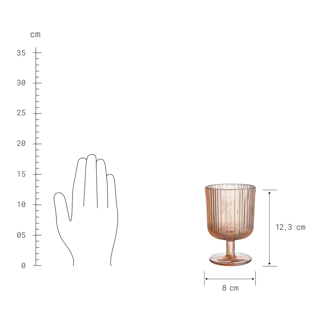 BUTLERS CHELSEA 6x Weingläser Mit Rillen 250ml 4 BUTLERS CHELSEA 6x Weingläser Mit Rillen 250ml – Bild 4