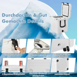 COSTWAY 31L Kühlbox Strapazierfähig Kühler Mit Korb & Getränkehalter Griffen & Fischlineal Eiskühler Tragbar Kälte Bis 9 Tage Weiß 11 COSTWAY 31L Kühlbox Strapazierfähig Kühler Mit Korb & Getränkehalter Griffen & Fischlineal Eiskühler Tragbar Kälte Bis 9 Tage Weiß -Küche Produkt Geschäft 8c3815d15af6223a6f57a54918219c22