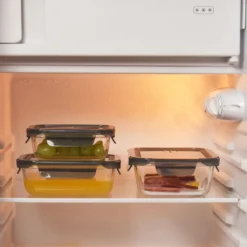 PIE LOCK Vorratsdosen 6 Teilig Eckig - Vorratsdosen Set Mikrowellengeeignete Essensbox Vorratsbehälter - Grau Glasdose Lunchbox Vorratsgläser Set 18 PIE LOCK Vorratsdosen 6 Teilig Eckig - Vorratsdosen Set Mikrowellengeeignete Essensbox Vorratsbehälter - Grau Glasdose Lunchbox Vorratsgläser Set -Küche Produkt Geschäft 8d068767466fb69ef6f25ff087aabb26