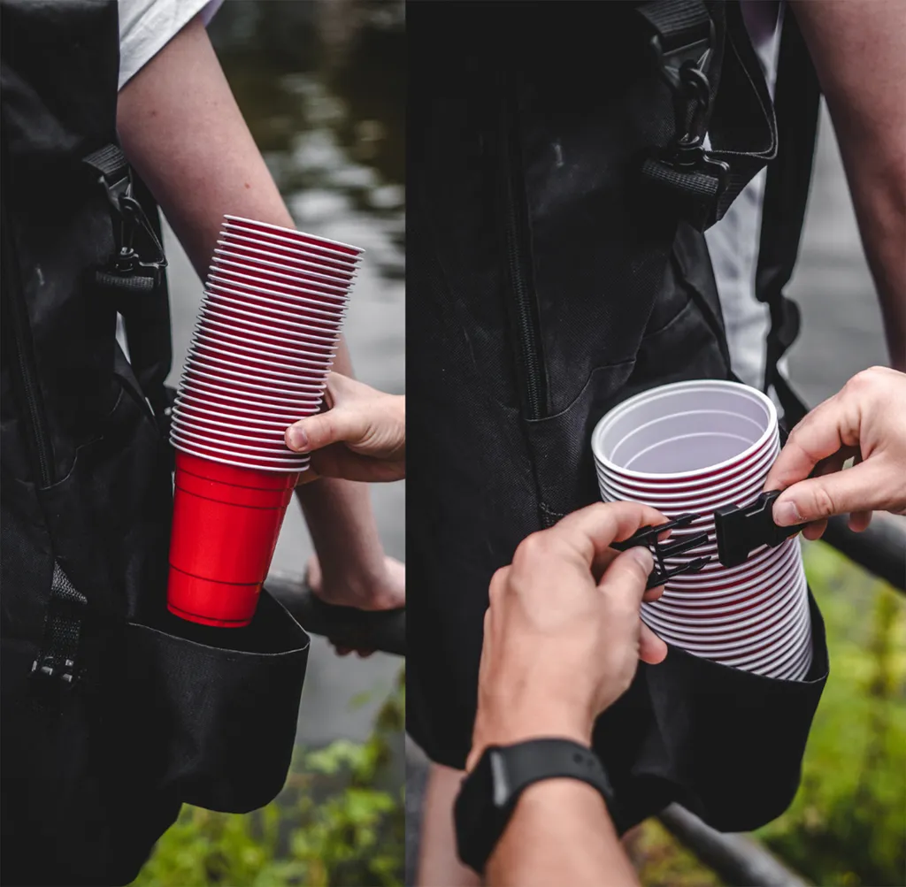 BeerBaller® Travel Bag - Beer Pong Tisch Tragetasche Inkl. Kühl- Und Becherfach 2 BeerBaller® Travel Bag - Beer Pong Tisch Tragetasche Inkl. Kühl- Und Becherfach – Bild 2