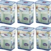 Lock & Lock Frischhaltebox Rechteckig 6er Set 1,8l 151x108x185mm HPL813