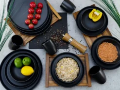 CreaTable 22978 Kombiservice Uno BLACK Für 4 Personen, Steinzeug, Schwarz (1 Set, 16-teilig) 17 CreaTable 22978 Kombiservice Uno BLACK Für 4 Personen, Steinzeug, Schwarz (1 Set, 16-teilig) -Küche Produkt Geschäft 93176ceb2ef1a30ebea6e72bcda2f302