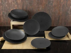 CreaTable 23211 Tafelservice Elements Collection Vesuvio Black Für 4 Personen, Steinzeug, Schwarz/grau (1 Set, 12-teilig) 24 CreaTable 23211 Tafelservice Elements Collection Vesuvio Black Für 4 Personen, Steinzeug, Schwarz/grau (1 Set, 12-teilig) -Küche Produkt Geschäft 93a473256ce1febdd2b79389c41e5ba1