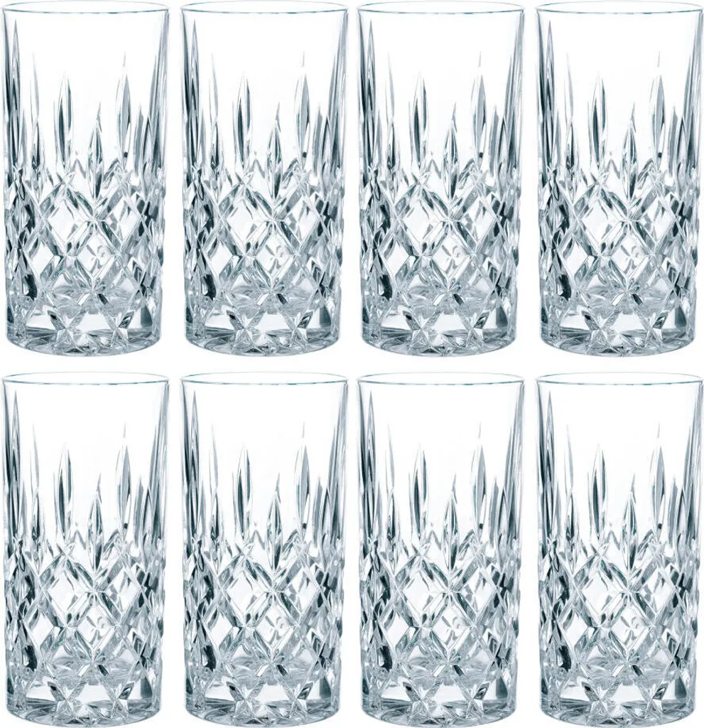 Nachtmann Noblesse Longdrinkglas Set, 8er Set, Wasserglas, Saftglas, Kristallglas, H 14.8 Cm, 375 Ml 3 Nachtmann Noblesse Longdrinkglas Set, 8er Set, Wasserglas, Saftglas, Kristallglas, H 14.8 Cm, 375 Ml – Bild 3